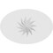 Ekena Millwork Standard Dalton Spiral Rosette With Square Edge, 3"W x 2"H x 1"P ROSP030X020X100DAL12 - alternate 3